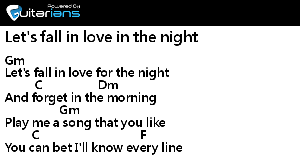 Lets Fall In Love For The Night Ukulele FINNEAS - Let's fall in love in the night 結他譜 Chord譜 吉他譜 | Guitarians.com