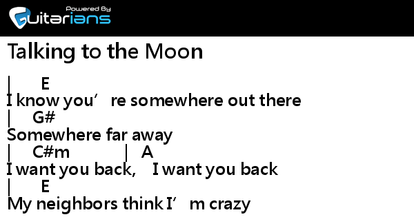 Bruno Mars Talking To The Moon Ukulele Chords Bruno Mars - Talking to the Moon 結他譜 Chord譜 吉他譜| 曲 : Philip.L, Ari