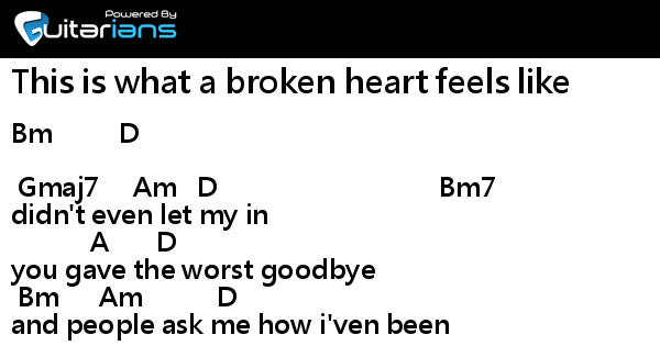 This Is What A Broken Heart Feels Like Lyrics