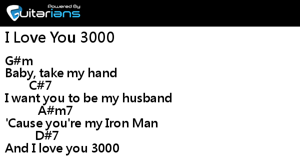 Stephanie Poetri I Love You 3000 結他譜chord譜吉他譜 Guitarians Com